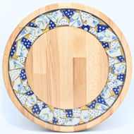 Picture of SMALL DECOR ROUND BOARD Flowers Mix