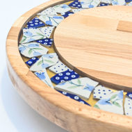 Picture of SMALL DECOR ROUND BOARD Flowers Mix