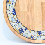 Picture of SMALL DECOR ROUND BOARD Flowers Mix