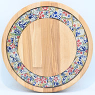 Picture of SMALL DECOR ROUND BOARD Flowers Mix