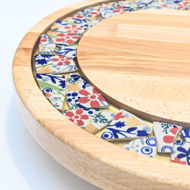 Picture of SMALL DECOR ROUND BOARD Flowers Mix