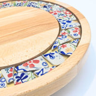 Picture of SMALL DECOR ROUND BOARD Flowers Mix