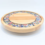 Picture of SMALL DECOR ROUND BOARD Flowers Mix