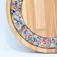 Picture of SMALL DECOR ROUND BOARD Flowers Mix