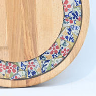 Picture of SMALL DECOR ROUND BOARD Flowers Mix