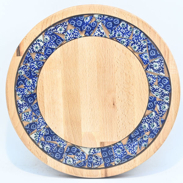 Picture of SMALL DECOR ROUND BOARD Flowers Mix