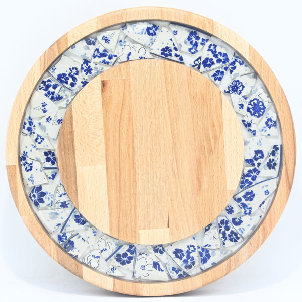 Picture of SMALL DECOR ROUND BOARD Flowers Mix