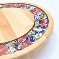 Picture of SMALL DECOR ROUND BOARD Flowers Mix