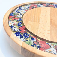 Picture of SMALL DECOR ROUND BOARD Flowers Mix