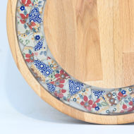 Picture of SMALL DECOR ROUND BOARD Flowers Mix