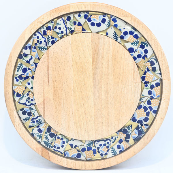 Picture of SMALL DECOR ROUND BOARD Flowers Mix