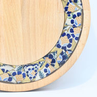 Picture of SMALL DECOR ROUND BOARD Flowers Mix