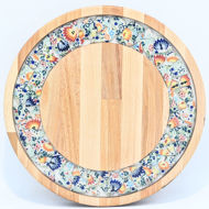 Picture of SMALL DECOR ROUND BOARD Flowers Mix