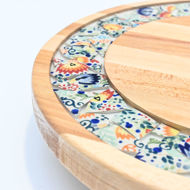 Picture of SMALL DECOR ROUND BOARD Flowers Mix