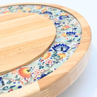 Picture of SMALL DECOR ROUND BOARD Flowers Mix