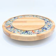 Picture of SMALL DECOR ROUND BOARD Flowers Mix