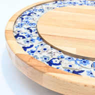 Picture of SMALL DECOR ROUND BOARD Flowers Mix