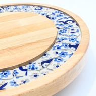 Picture of SMALL DECOR ROUND BOARD Flowers Mix