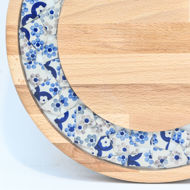 Picture of SMALL DECOR ROUND BOARD Flowers Mix