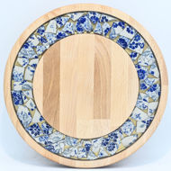 Picture of SMALL DECOR ROUND BOARD Flowers Mix