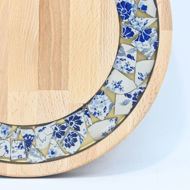 Picture of SMALL DECOR ROUND BOARD Flowers Mix