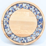 Picture of SMALL DECOR ROUND BOARD Flowers Mix