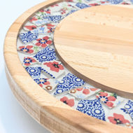 Picture of SMALL DECOR ROUND BOARD Flowers Mix