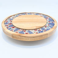 Picture of SMALL DECOR ROUND BOARD Flowers Mix