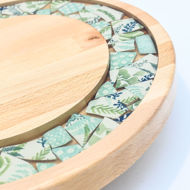 Picture of SMALL DECOR ROUND BOARD Flowers Mix