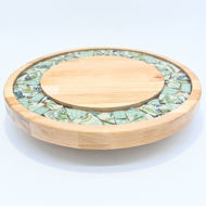 Picture of SMALL DECOR ROUND BOARD Flowers Mix