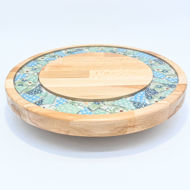 Picture of SMALL DECOR ROUND BOARD Flowers Mix