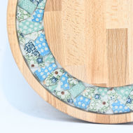 Picture of SMALL DECOR ROUND BOARD Flowers Mix