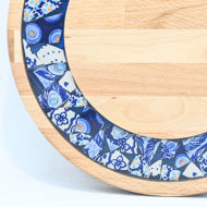 Picture of SMALL DECOR ROUND BOARD Flowers Mix