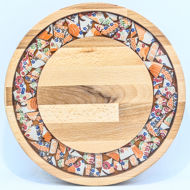 Picture of SMALL DECOR ROUND BOARD Flowers Mix