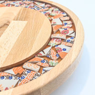 Picture of SMALL DECOR ROUND BOARD Flowers Mix