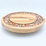 Picture of SMALL DECOR ROUND BOARD Flowers Mix