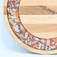 Picture of SMALL DECOR ROUND BOARD Flowers Mix