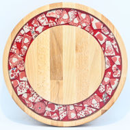 Picture of SMALL DECOR ROUND BOARD Flowers Mix