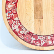 Picture of SMALL DECOR ROUND BOARD Flowers Mix