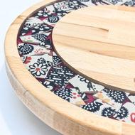 Picture of SMALL DECOR ROUND BOARD Flowers Mix