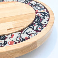 Picture of SMALL DECOR ROUND BOARD Flowers Mix