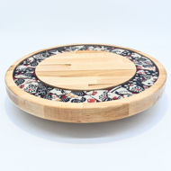 Picture of SMALL DECOR ROUND BOARD Flowers Mix