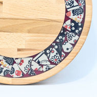 Picture of SMALL DECOR ROUND BOARD Flowers Mix
