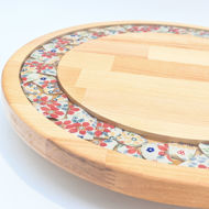 Picture of BIG DECOR ROUND BOARD with Ceramic Flowers MIX