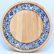 Picture of SMALL DECOR ROUND BOARD Flowers Mix