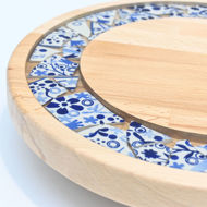 Picture of SMALL DECOR ROUND BOARD Flowers Mix