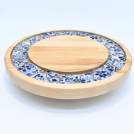 Picture of SMALL DECOR ROUND BOARD Flowers Mix