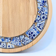 Picture of SMALL DECOR ROUND BOARD Flowers Mix