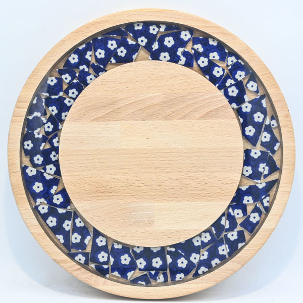 Picture of SMALL DECOR ROUND BOARD Flowers Mix
