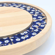 Picture of SMALL DECOR ROUND BOARD Flowers Mix